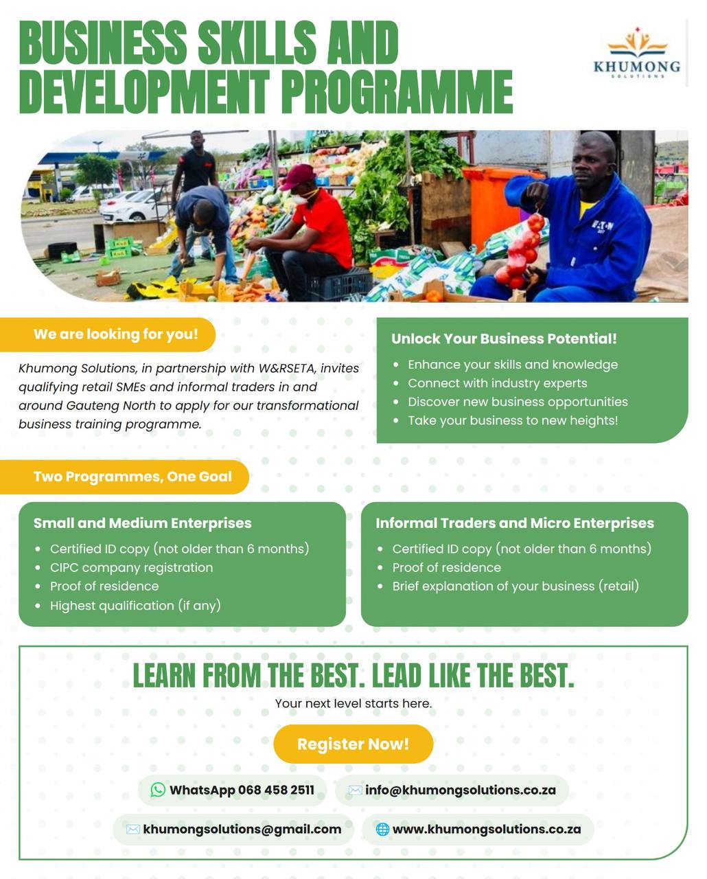Skills and Training opportunities in Gauteng